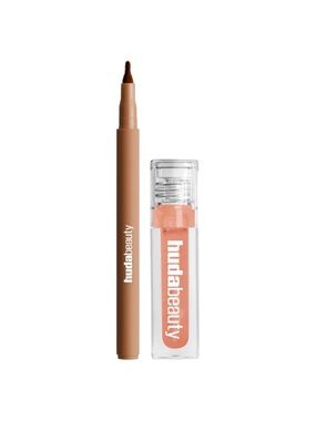 HUDA Makeout Sesh Lip Duo 🍑 Peachy Nudes